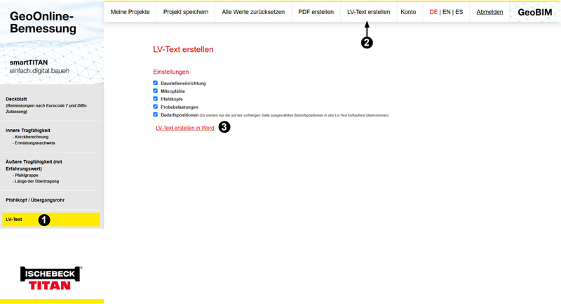 GeoOnline Bemessung LV Texte Ohne CO2